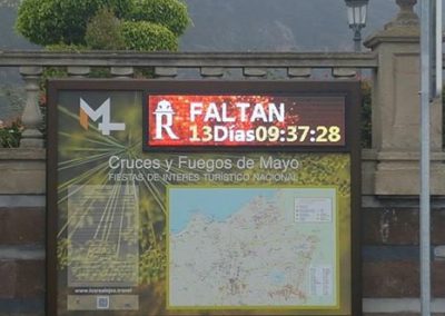 Instalación de una Pantalla LED P5 SMD en la oficina de Turismo Los Realejos